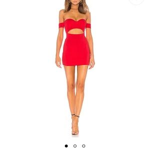 Red Mini Dress brand H:ours purchased at revolve. Worn once.